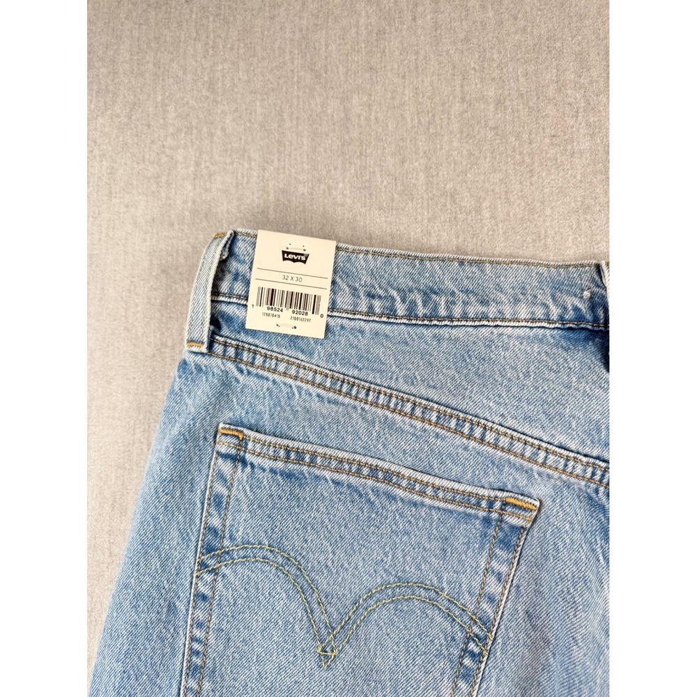 Levis Premium 501 Original High Rise Straight Leg Jeans Light Wash 32x30 NEW - Picture 6 of 6